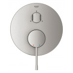 Внешняя часть смесителя для ванны GROHE Essence скрытого монтажа на 3 потребителя, круглая, суперсталь 