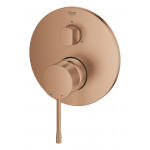 Внешняя часть смесителя для ванны GROHE Essence скрытого монтажа на 3 потребителя, круглая, теплый закат матовый 