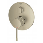 Внешняя часть смесителя для ванны GROHE Essence скрытого монтажа на 3 потребителя, круглая, никель матовый 