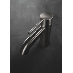 Смеситель для раковины GROHE Essence с донным клапаном, S-Size, темный графит матовый 