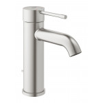 Смеситель для раковины GROHE Essence с донным клапаном, S-Size, суперсталь 