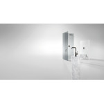 Смеситель для раковины GROHE Essence с донным клапаном, L-Size, темный графит матовый 