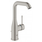 Смеситель для раковины GROHE Essence с донным клапаном, L-Size, суперсталь 