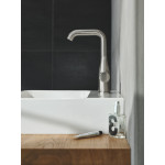 Смеситель для раковины GROHE Essence с донным клапаном, L-Size, суперсталь 