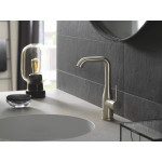 Смеситель для раковины GROHE Essence с донным клапаном, L-Size, никель матовый 
