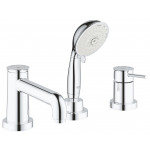 Смеситель для ванны GROHE BauClassic на 3 отверстия, на край ванны, хром 