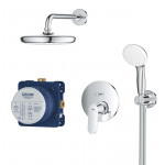 Набор для комплектации душа, GROHE Eurosmart Cosmopolitan, с верхним душем Tempesta 210, хром
