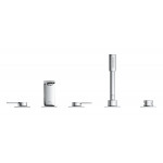 Смеситель для ванны GROHE Allure двухвентильный, на 5 отверстий, на край ванны, хром 