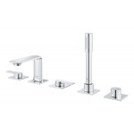 Смеситель для ванны GROHE Allure двухвентильный, на 5 отверстий, на край ванны, хром 