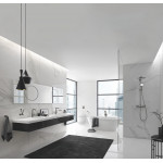 Внешняя часть смесителя для ванны GROHE Essence напольного монтажа, темный графит матовый 