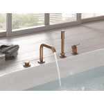Смеситель для ванны GROHE Essence на 4 отверстия, на край ванны, теплый закат матовый 