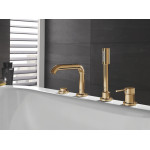 Смеситель для ванны GROHE Essence на 4 отверстия, на край ванны, холодный рассвет глянец 