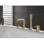 Смеситель для ванны GROHE Essence на 4 отверстия, на край ванны, холодный рассвет глянец 