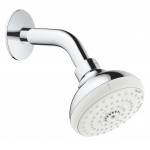 Верхний душ GROHE New Tempesta 100 III с душевым кронштейном, хром 