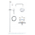 Душевая система с термостатом для ванны, GROHE Tempesta Cosmopolitan System 210, хром