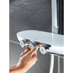 Душевая система с термостатом для настенного монтажа, GROHE Rainshower System SmartControl Duo 360, хром