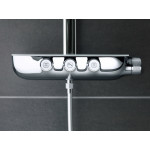 Душевая система с термостатом для настенного монтажа, GROHE Rainshower System SmartControl Duo 360, белая луна