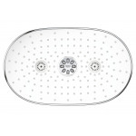 Верхний душ GROHE Rainshower SmartControl 360 с душевым кронштейном, 360 x 220 мм, белая луна 