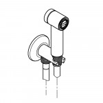 Гигиенический душ с угловым вентилем, 1 вид струи, GROHE Sena Trigger Spray 35, хром