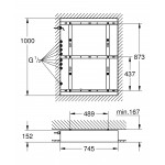 Монтажный набор, GROHE Rainshower F-Series 40, хром