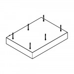 Монтажный набор, GROHE Rainshower F-Series 40, хром