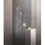 Душевая система Flex наружного монтажа с переключателем, GROHE Tempesta System 210, хром
