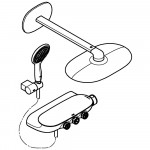 Набор для комплектации душа с термостатом, GROHE Rainshower SmartControl, хром