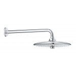 Верхний душ с душевым кронштейном 380 мм, 3 режима струи, GROHE Euphoria 260, хром (26458000)