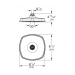 Верхний душ GROHE Rainshower Grandera 210, хром 