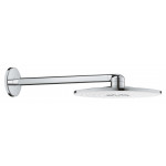 Верхний душ GROHE Rainshower 310 SmartActive с душевым кронштейном 430 мм, 2 режима струи, белая луна 