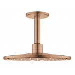 Верхний душ GROHE Rainshower SmartActive 310 с потолочным душевым кронштейном 142 мм, 2 режима струи, теплый закат матовый (26477DL0)