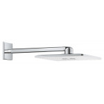 Верхний душ GROHE Rainshower 310 SmartActive Cube с душевым кронштейном 430 мм, 2 режима струи, белая луна 