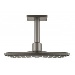 Верхний душ с потолочным душевым кронштейном GROHE Rainshower 310 SmartActive Cube, темный графит матовый  Верхний душ с потолочным душевым кронштейном GROHE Rainshower 310 SmartActive Cube, темный графит матовый