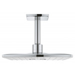 Верхний душ GROHE Rainshower 310 SmartActive Cube с душевым кронштейном 142 мм, 2 режима струи, белая луна 