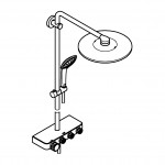 Душевая система с термостатом GROHE Euphoria SmartControl 310 DUO, суперсталь 