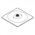 Верхний душ с одним режимом, GROHE Rainshower Mono 310 Cube, хром