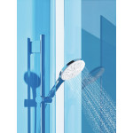Душевой гарнитур GROHE Rainshower SmartActive 130, 3 вида струй, белая луна 