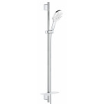 Душевой гарнитур GROHE Rainshower SmartActive 130, 3 вида струй, белая луна 