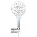 Душевой набор GROHE Rainshower SmartActive 130, 3 вида струй, белая луна 