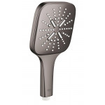 Ручной душ GROHE Rainshower SmartActive 130 Cube, 3 вида струй, темный графит глянец  Ручной душ GROHE Rainshower SmartActive 130 Cube, 3 вида струй, темный графит глянец