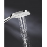 Ручной душ GROHE Rainshower SmartActive 130 Cube, 3 вида струй, белая луна 
