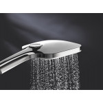 Ручной душ GROHE Rainshower SmartActive 130 Cube, 3 вида струй, белая луна 