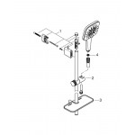 Душевой гарнитур GROHE Rainshower SmartActive 130 Cube, 3 вида струй, хром 