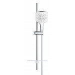 Душевой гарнитур GROHE Rainshower SmartActive 130 Cube, 3 вида струй, белая луна 