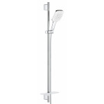 Душевой гарнитур GROHE Rainshower SmartActive 130 Cube, 3 вида струй, белая луна 