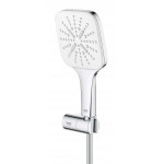 Душевой набор GROHE Rainshower SmartActive 130 Cube, 3 вида струй, белая луна 