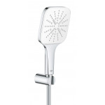 Душевой набор GROHE Rainshower SmartActive 130 Cube, 3 вида струй, белая луна 