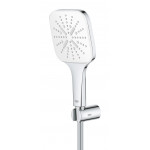 Душевой набор GROHE Rainshower SmartActive 130 Cube, 3 вида струй, белая луна 