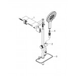 Душевой гарнитур, 3 вида струй, GROHE Rainshower SmartActive 150, хром
