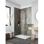 Верхний душ GROHE Tempesta 250, круглый (низ-хром, верх-белый), хром 